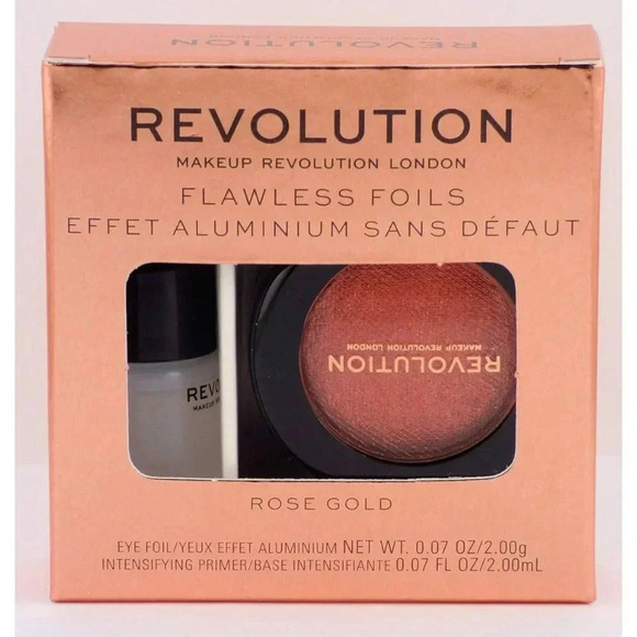 🩶Makeup Revolution Flawless Foils Eyeshadow, Rose Gold - Picture 1 of 2